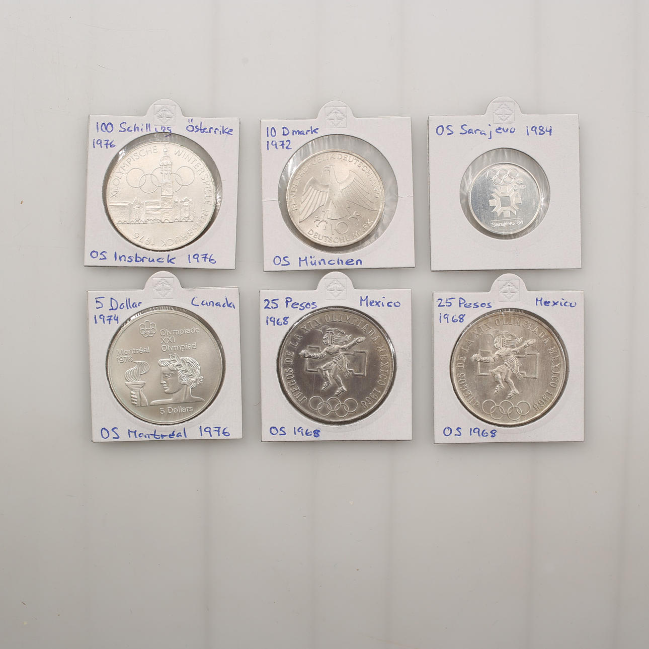 SILBERMÜNZE, Olympiade 1968-1984, Silber.