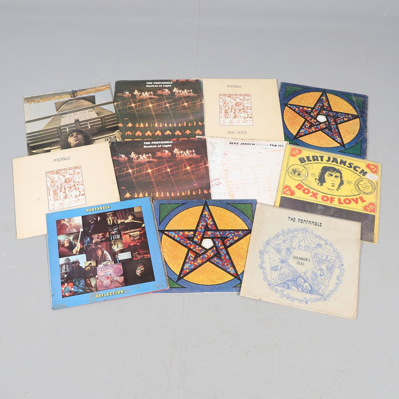 PENTANGLE / BERT JANSCH, A QUANTITY OF LPS.