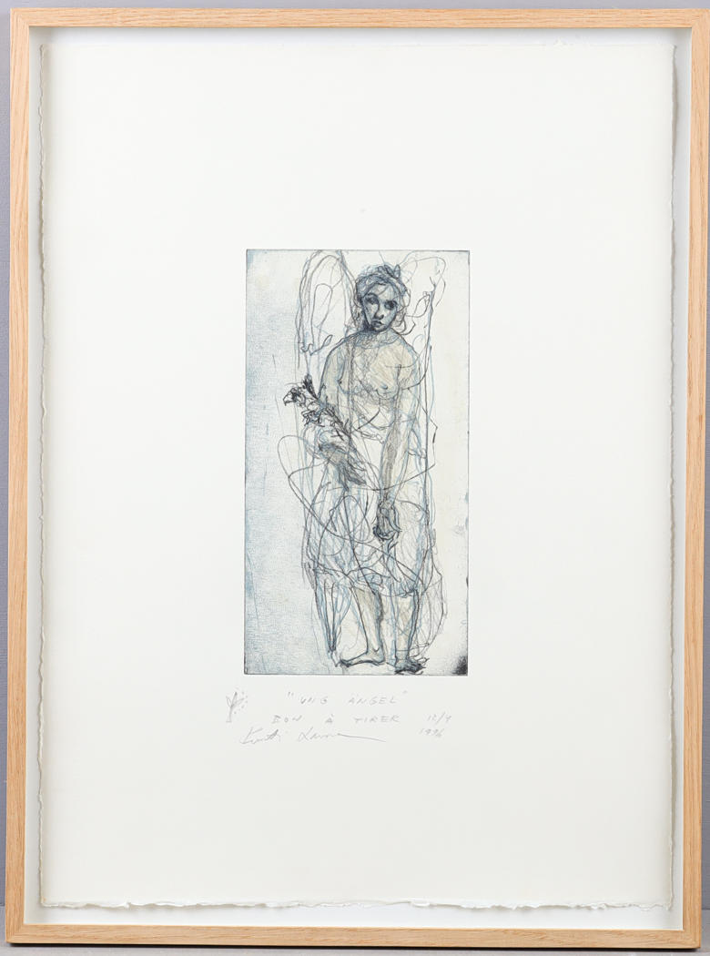 KUUTTI LAVONEN. “Young Angel”, etching.