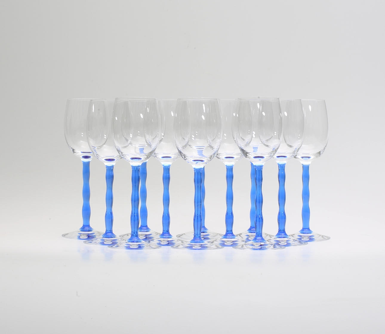 VINGLAS, 12 delar, "Nobel " Gunnar Cyrén, Orrefors.