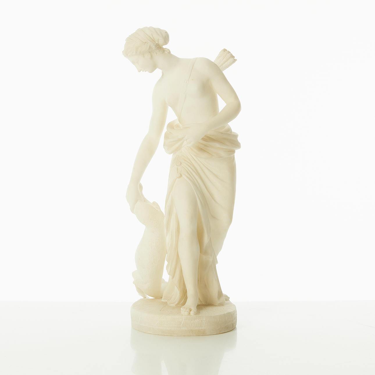 ESCULTURA, Diana, alabastro.