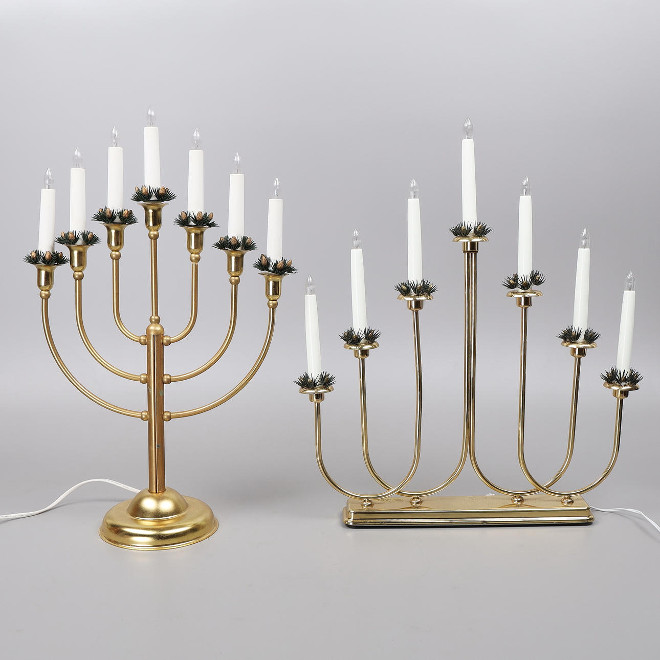 ADVENTSLJUSSTAKAR, 2 st, Konstsmide mm.