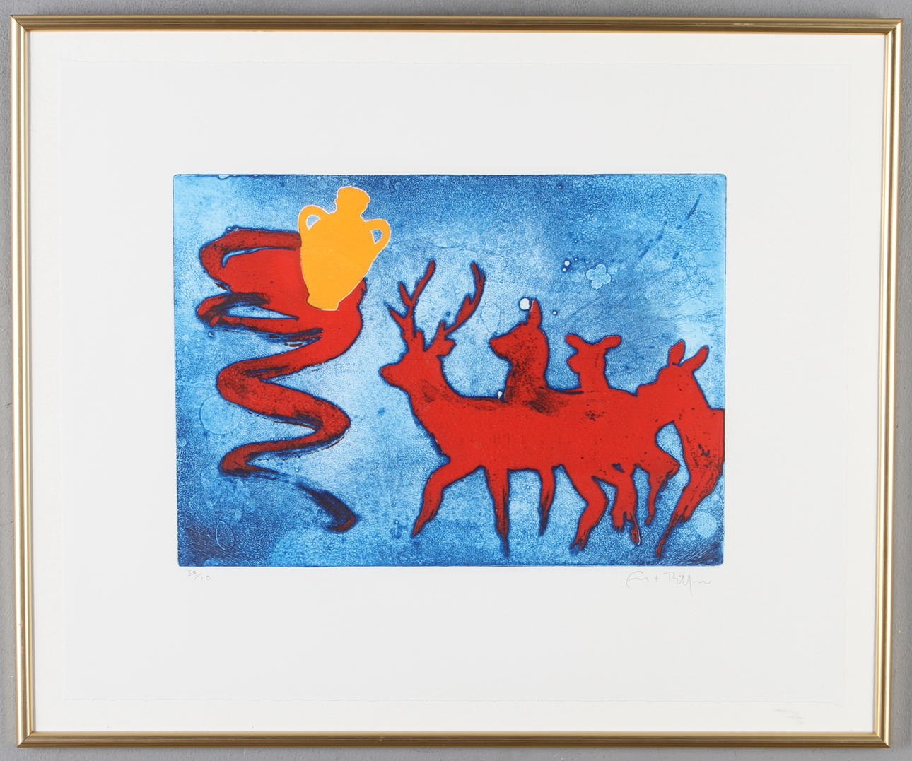 ERNST BILLGREN. färgetsning, signerad och numrerad 58/110.