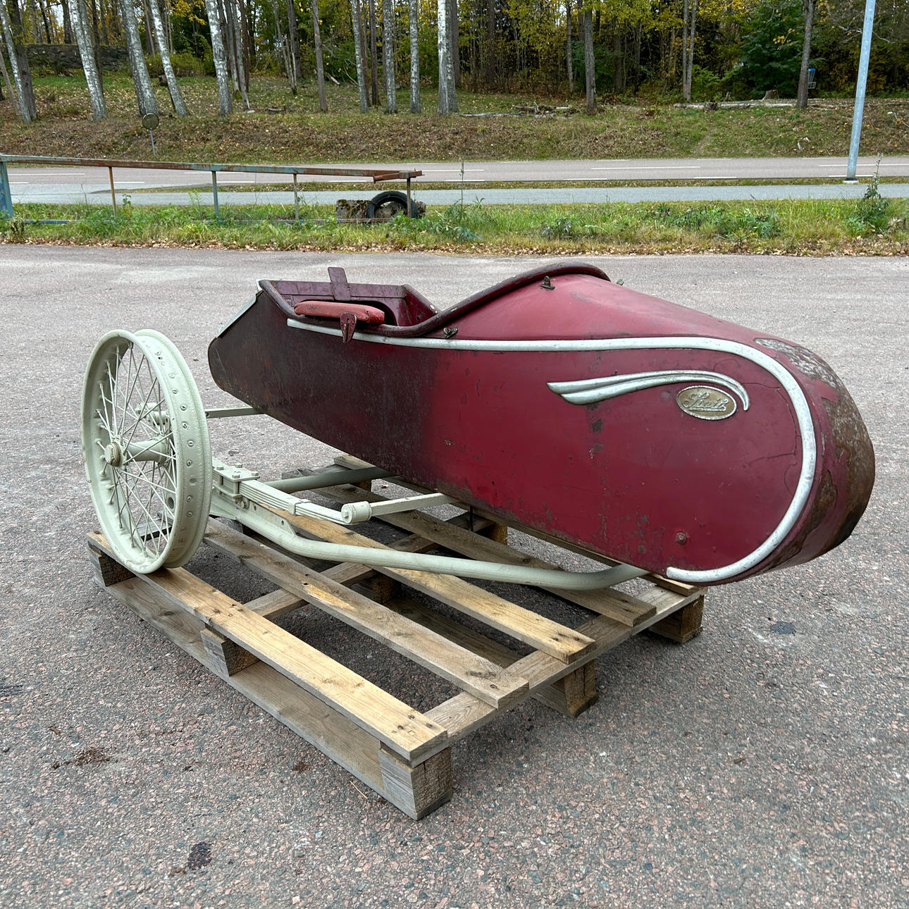 STEIB, sidevogn med chassis, 1930'erne/40'erne.