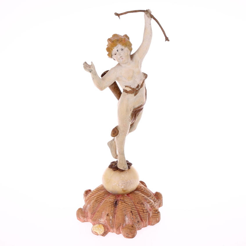 FIGURIN, putti, metall/sten, 1700-/1800-tal.