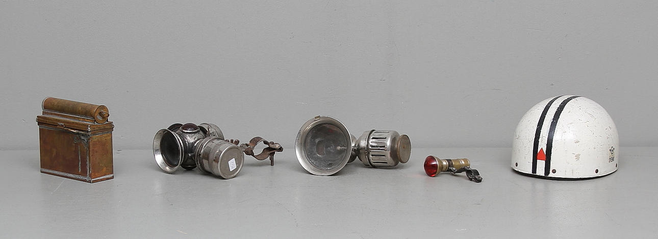 CYKELLYKTOR, HJÄLM med mera, 1900-talets mitt.