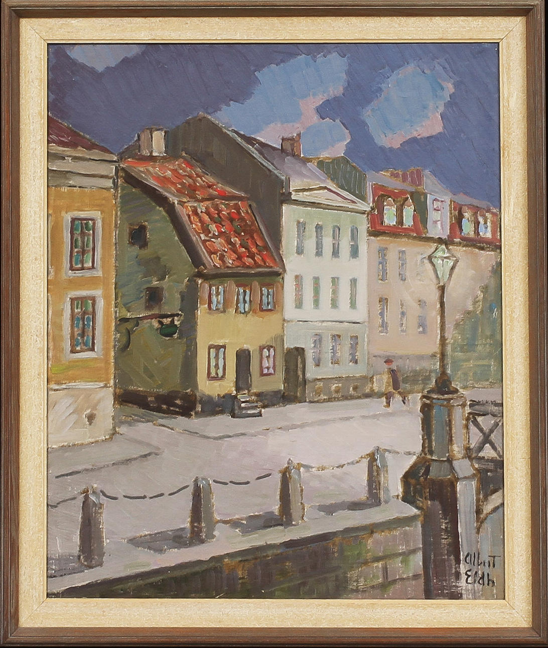 ALBERT ELDH. olja på duk, sign.