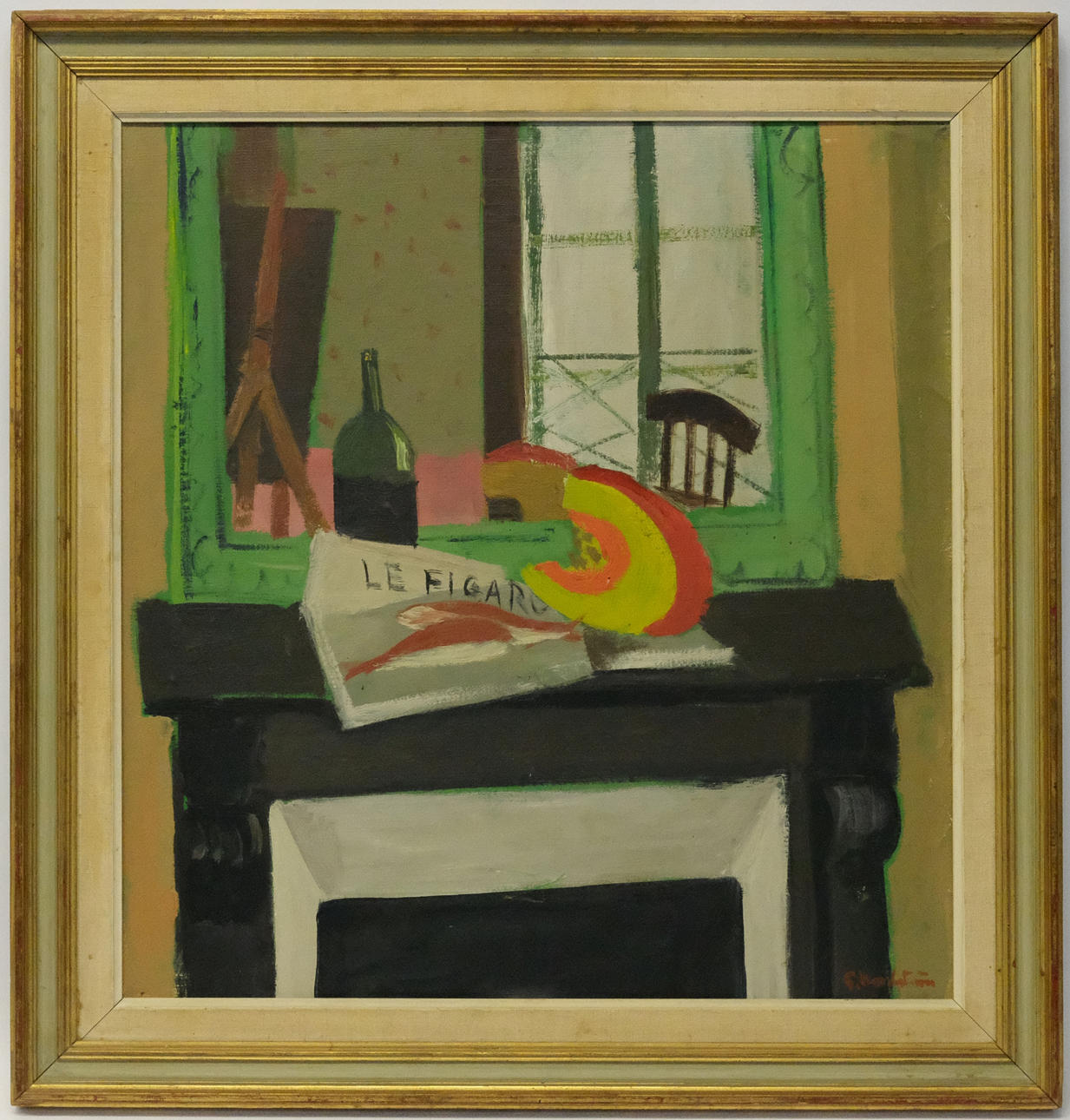 GERHARD  NORDSTRÖM. ÖLJY PANEELILLE.
