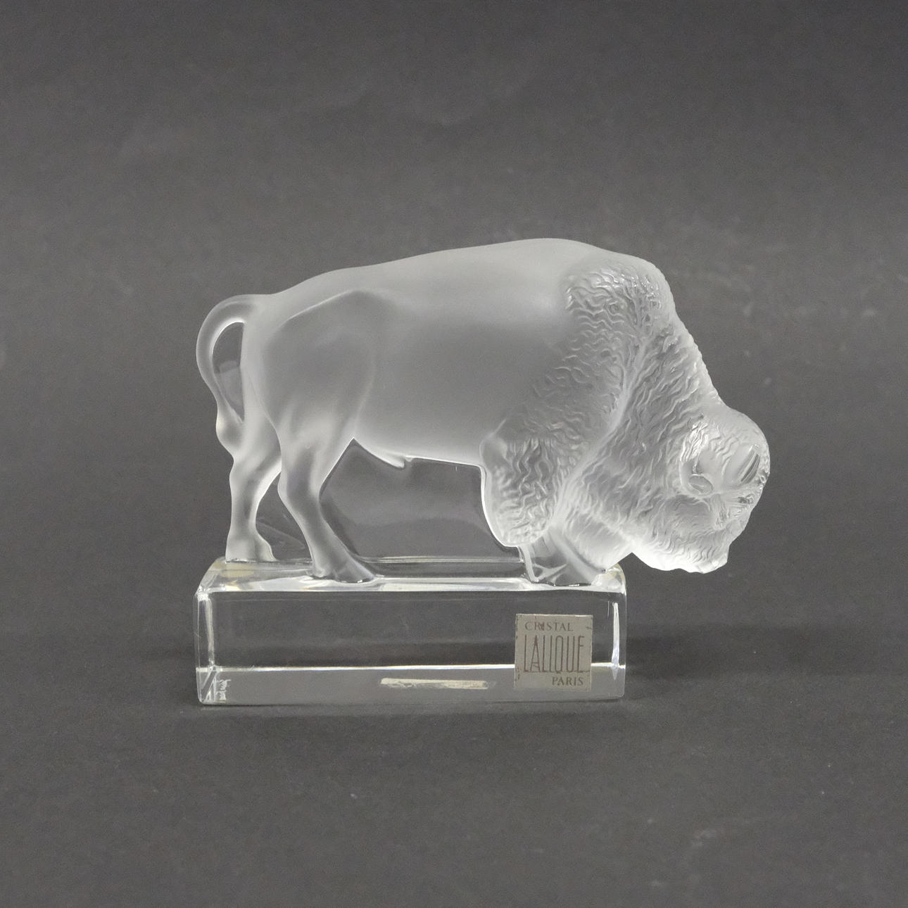 LALIQUE, FIGURINE, BISONOX.