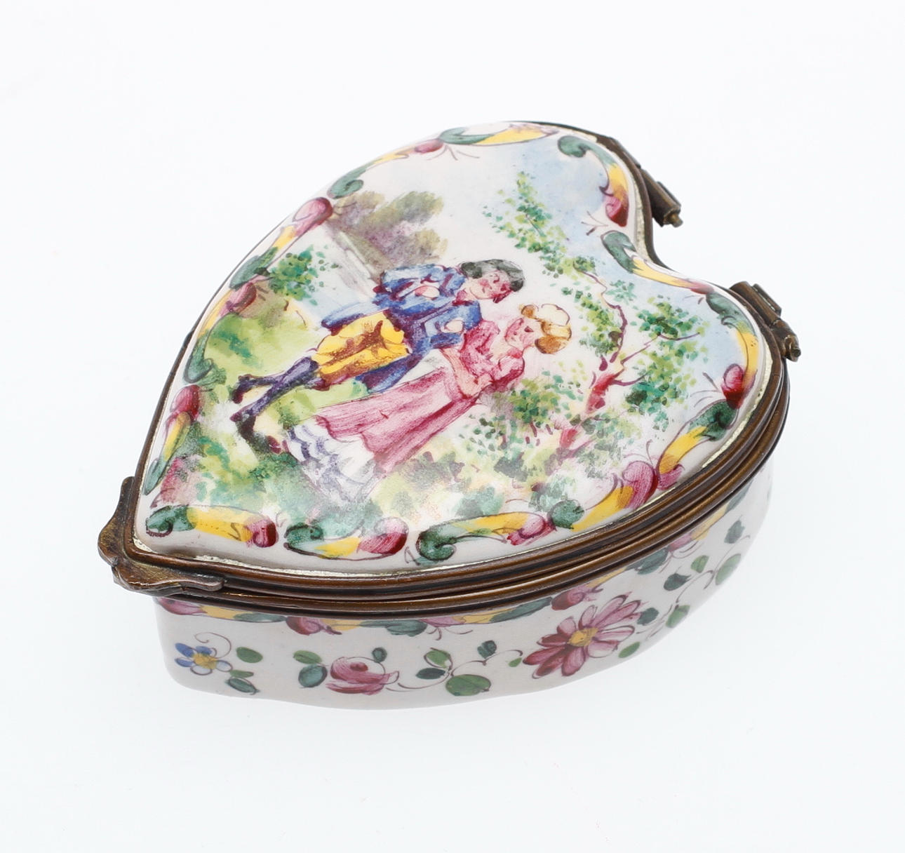 LOCKASK, flintgods, märkt Lille 1767.