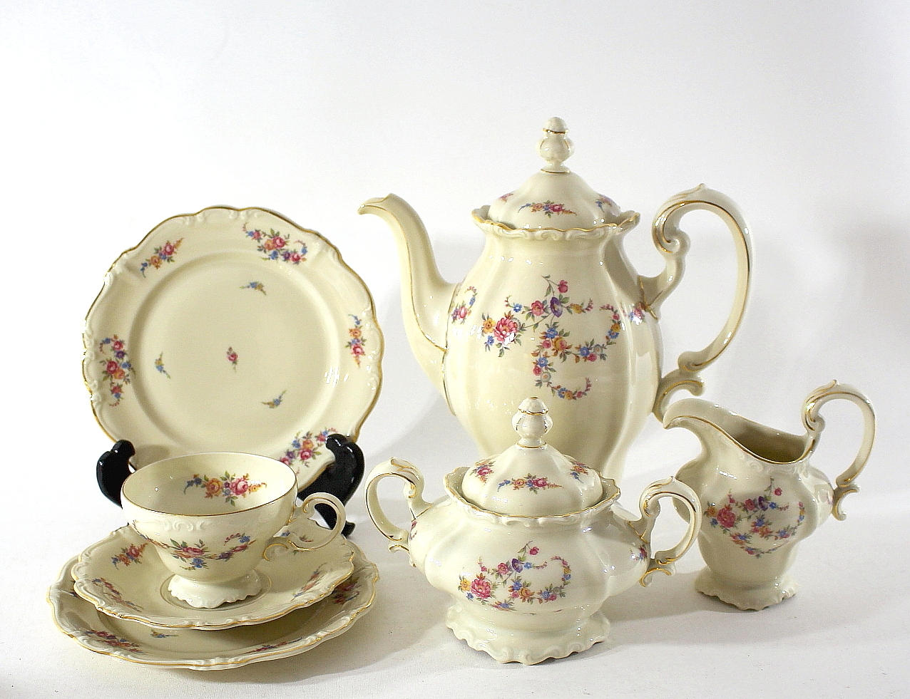 KAFFESERVIS, porslin, 35 delar " Pompadour" Rosenthal.