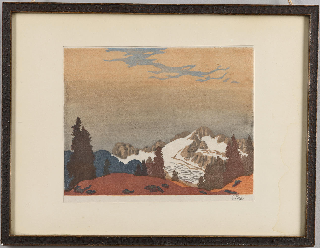 ENGLEBERT LAP (1886-1970). IN THE MOUNTAINS.