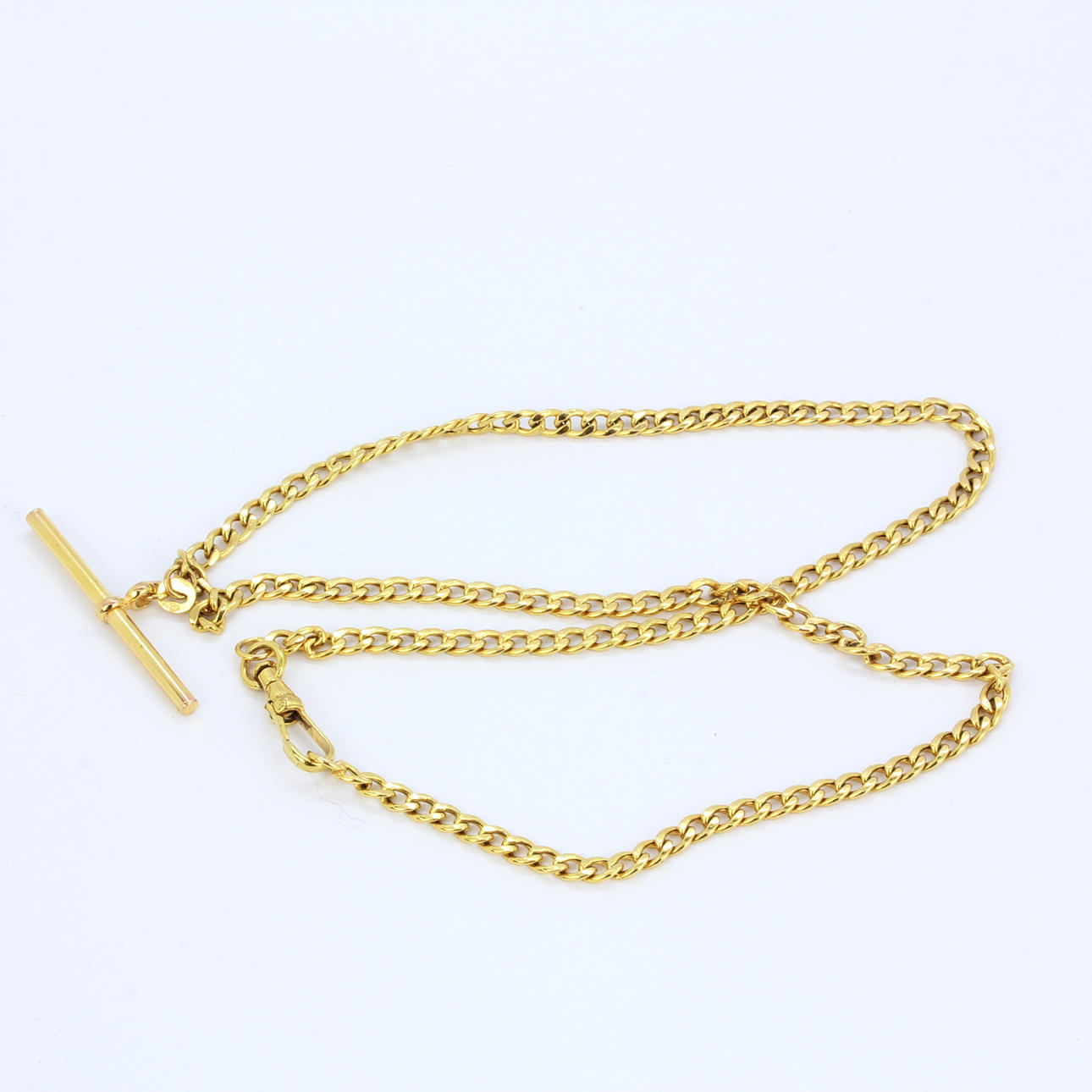 9-KARÄTIGE T-BAR-UHRENKETTE.