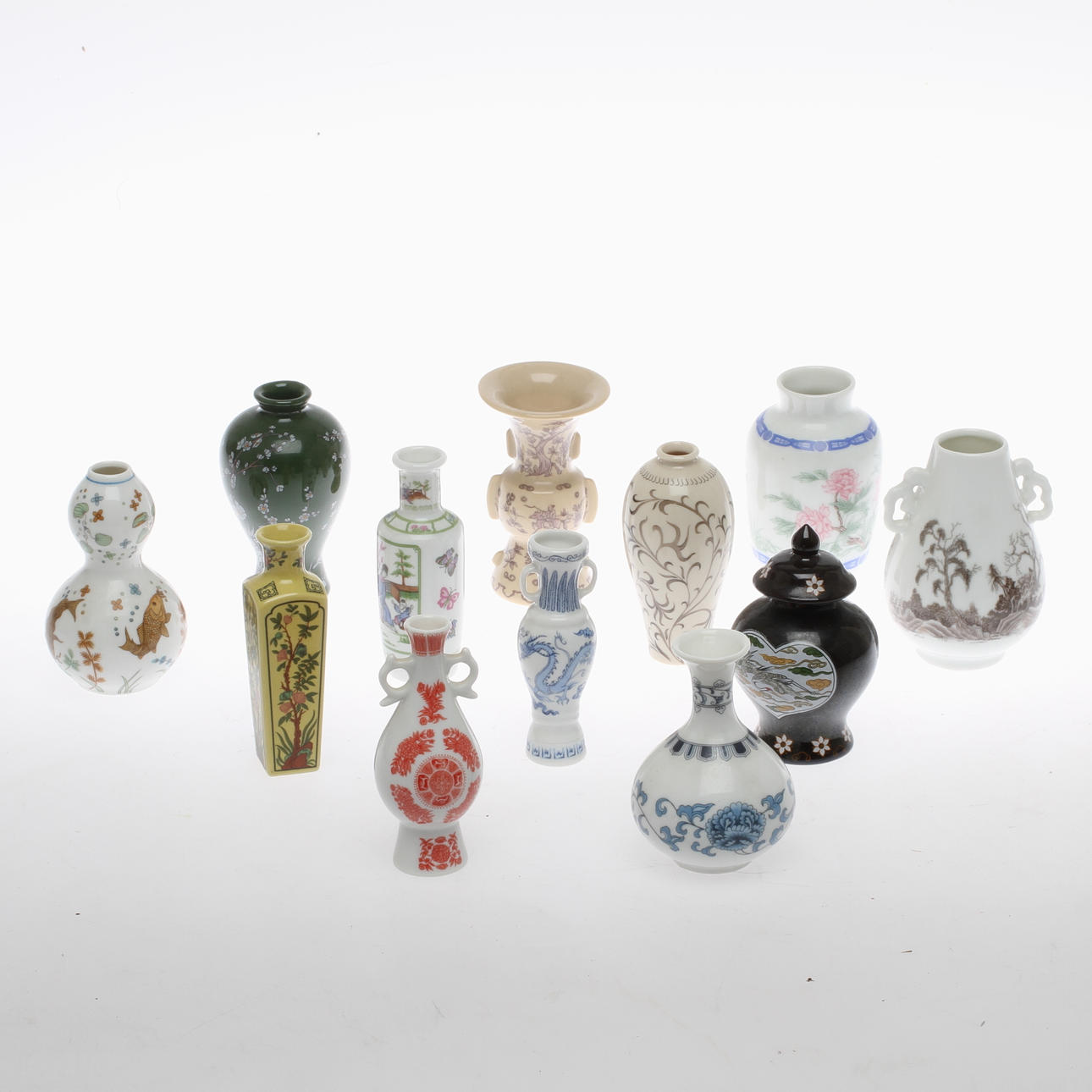 MINIATYRER, 12 st, från "Den Kjeserliga Dynastiernas Skatter", Franklin Mint.