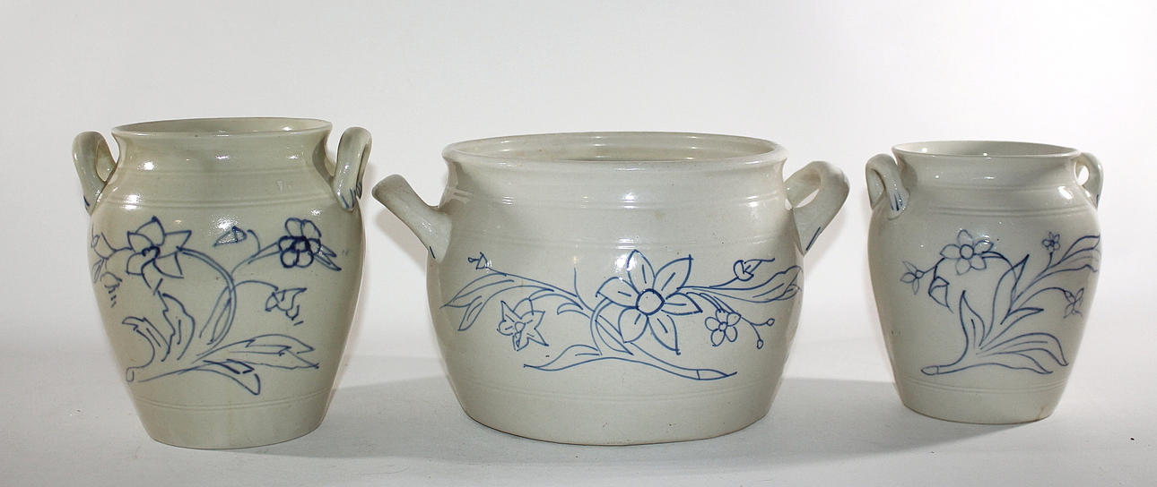 SYLTKRUKOR, 3 st, stenmassa, Rörstrand.