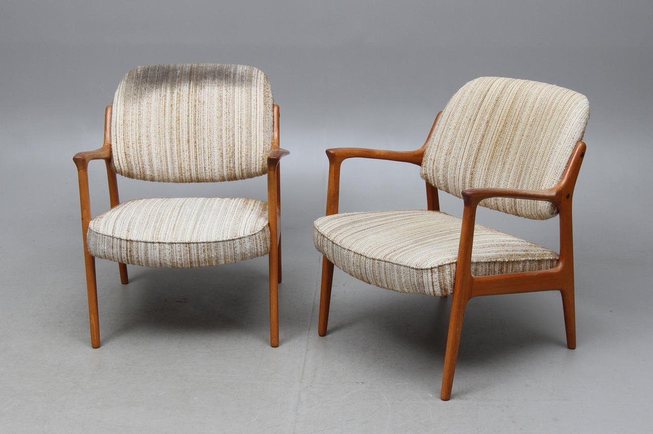 FÅTÖLJER 1 par, "Domus", Inge Andersson, Bröderna Andersson, 1900-talets andra hälft.