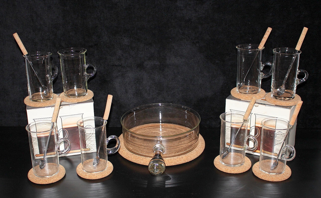 PARTI, Boda Nova 6 st irish koffi glas 1 traktörpanna.