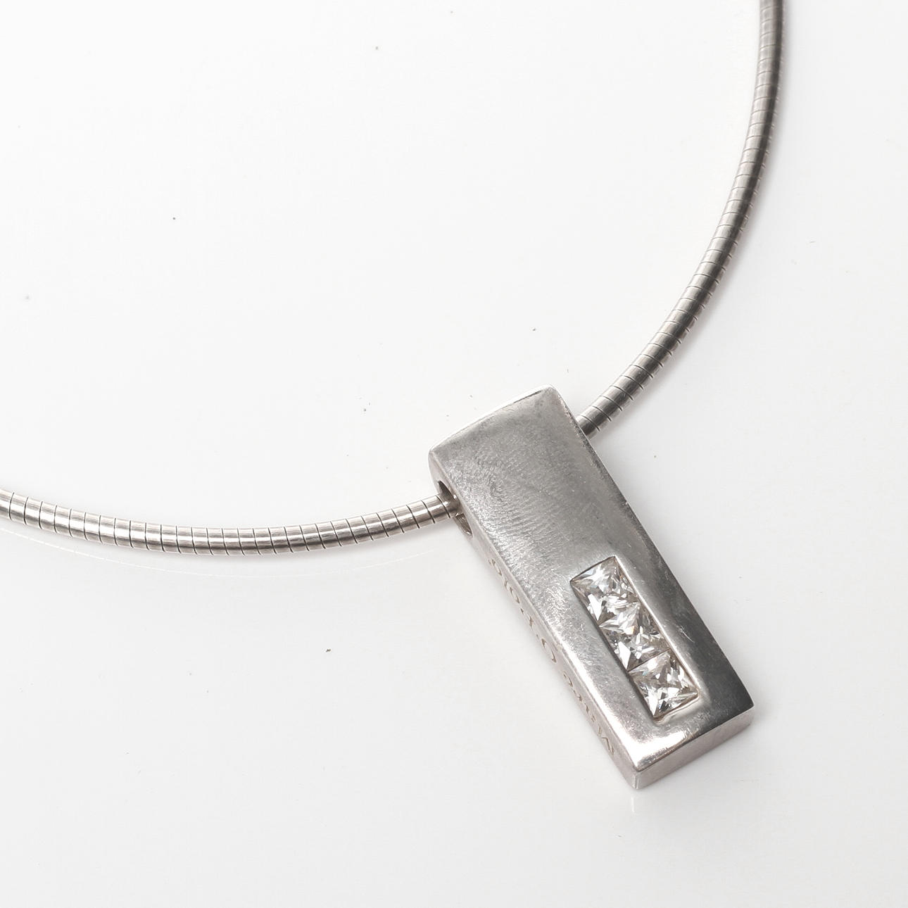 HALSBAND, silver, imiterade stenar, Marc O'Polo.