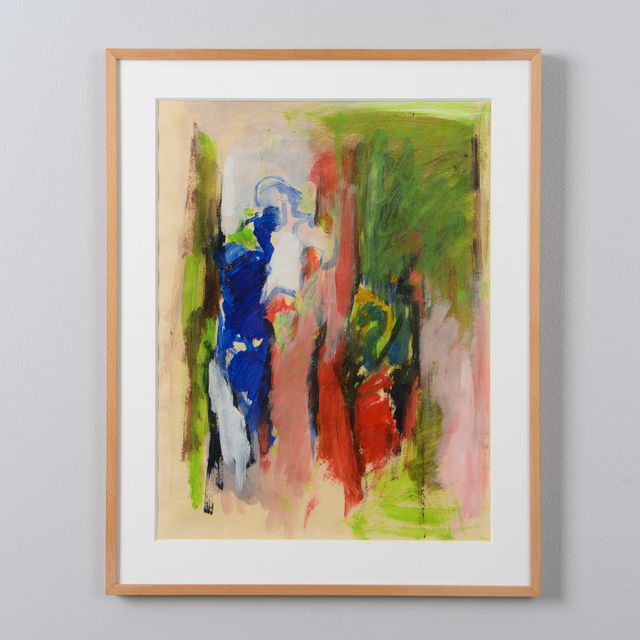 LARS GÖTHBERG. Composition, mixed media, signed verso.