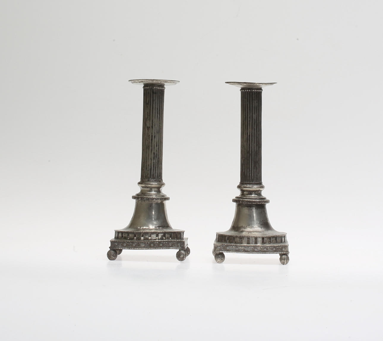 HANS WICKSTEN. Ljusstakar, 1 par, Västerås, verksam 1782 - 1810.