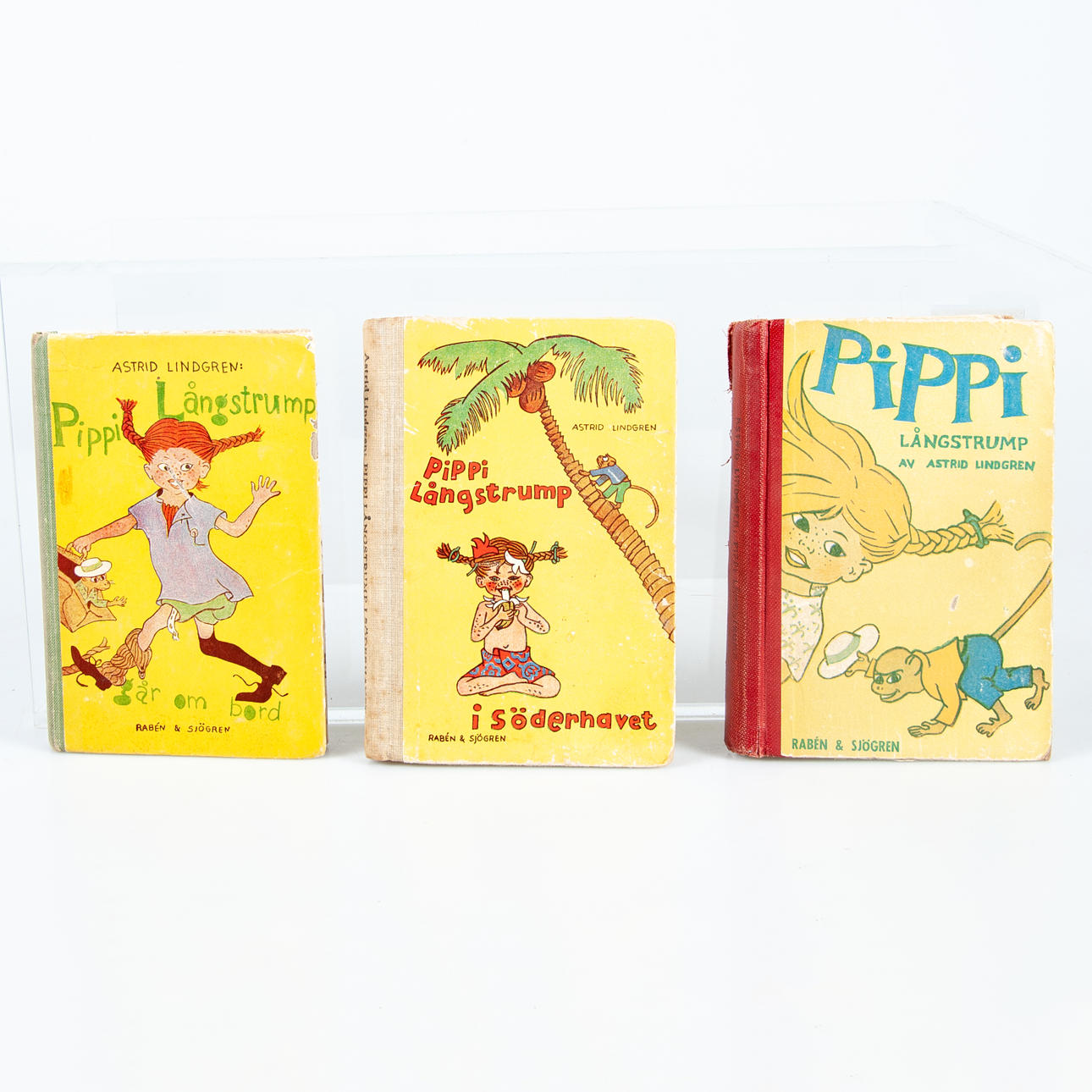 BÖCKER. 3 st, Astrid Lindgren, Pippi Långstrump.