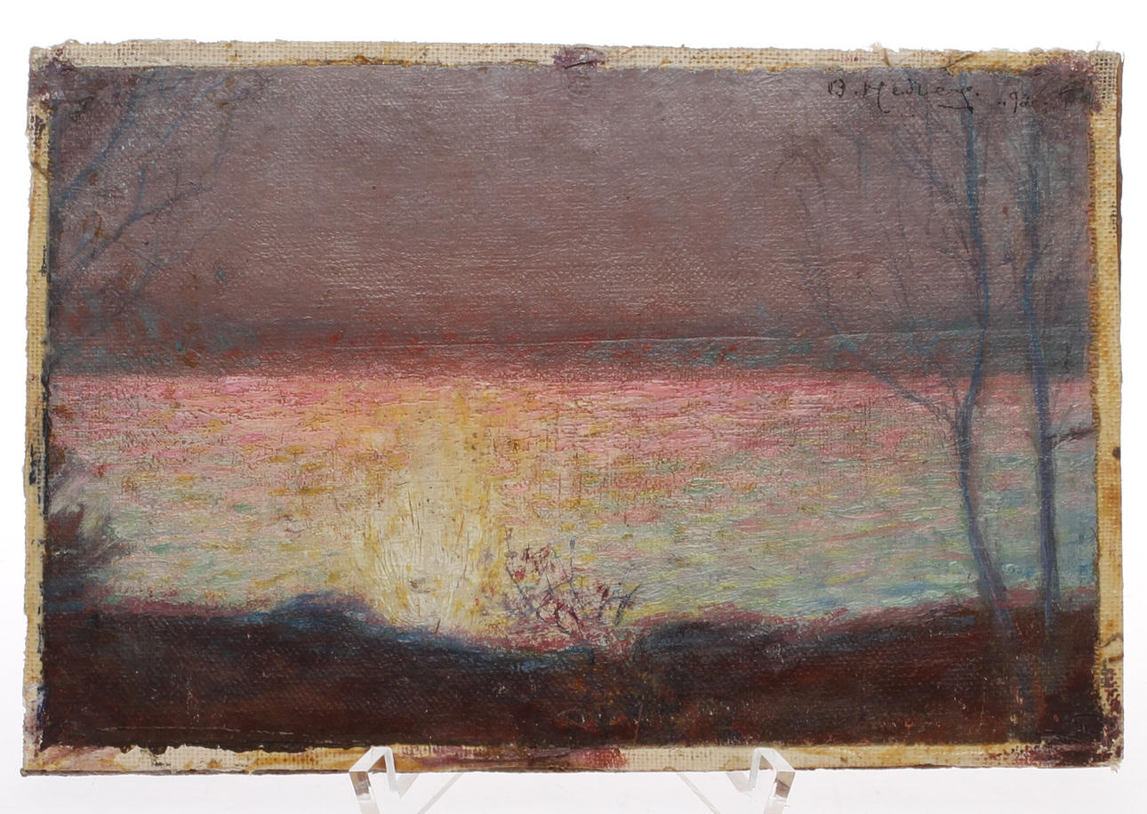 BENGT HEDBERG. olja på duk upplimmad på pannå, signerad samt otydlig datering.