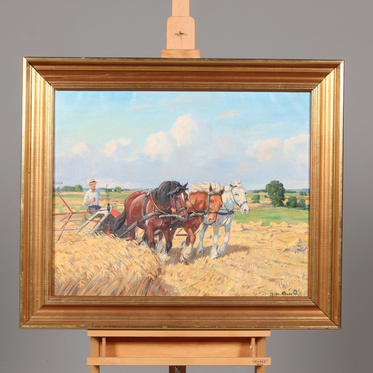 JOHANNES MEYER ANDERSEN. OIL ON CANVAS, signed.