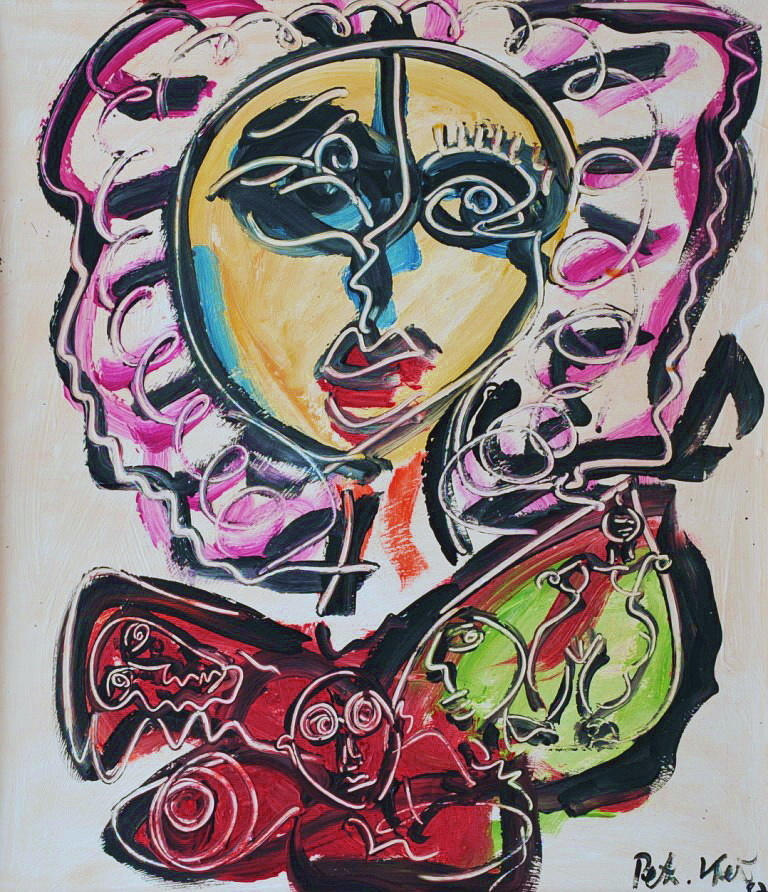 KEIL, PETER ROBERT (POMMERN, GEB. 1942). ”Min vän Pablo Picasso”.