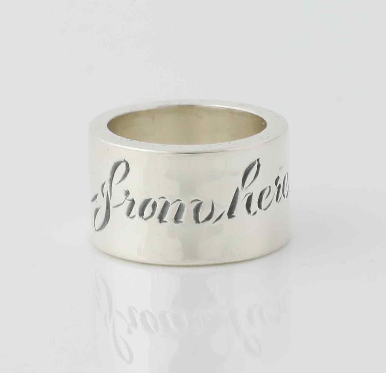 EFVA ATTLING. ring, From Here To Eternity, silver.