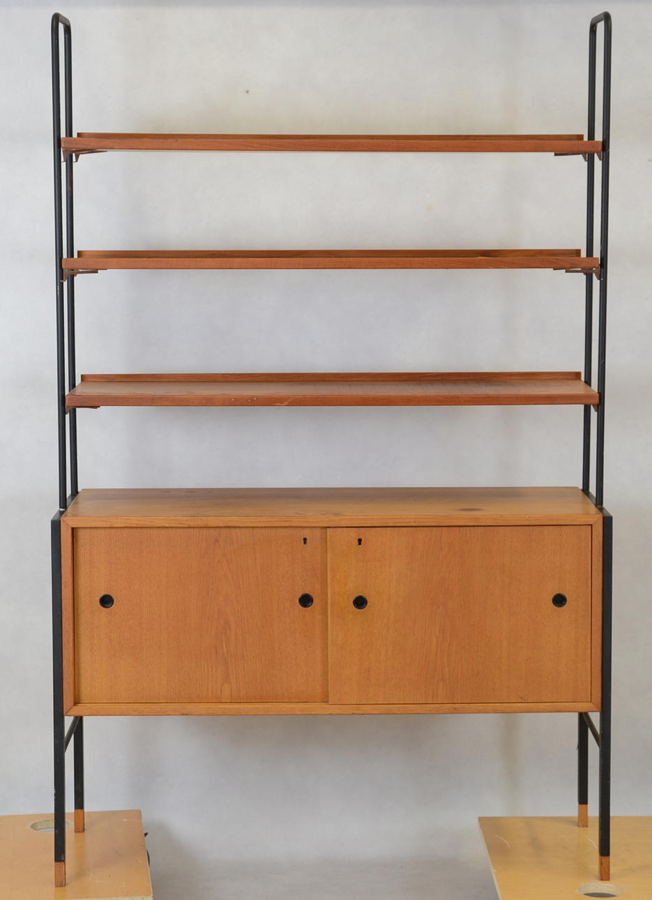 BOKHYLLA MED UNDERSKÅP, teak.