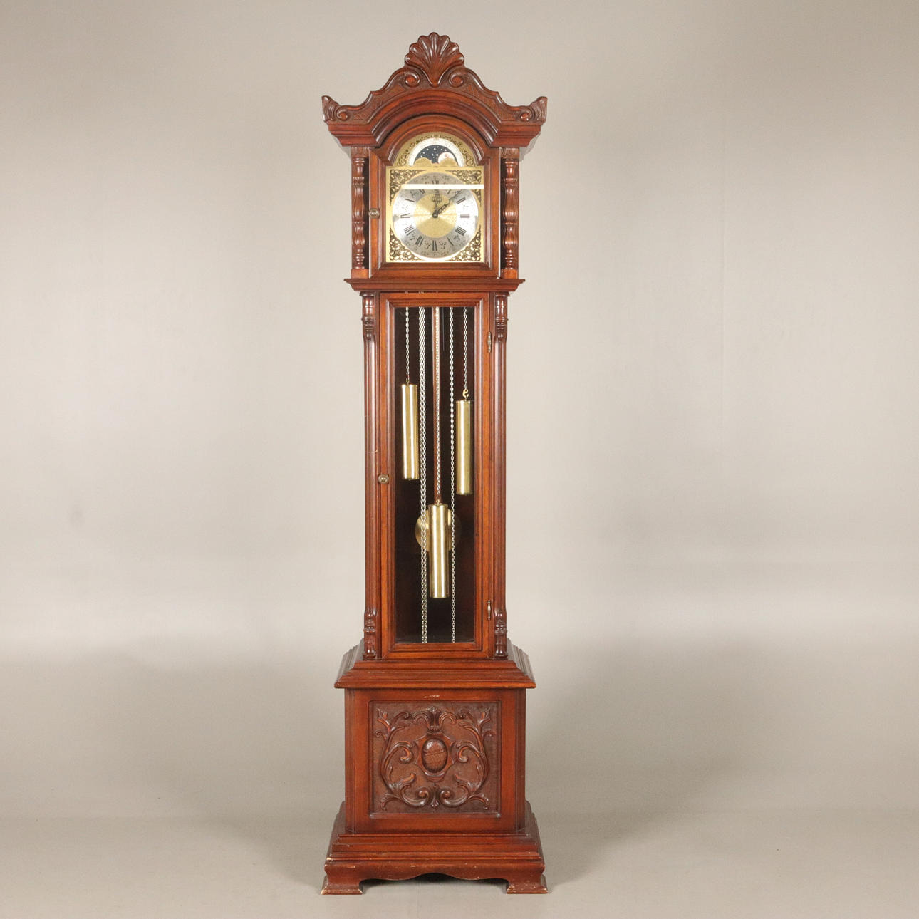 FLOOR CLOCK, clockwork marked FHS Germany 1900's.