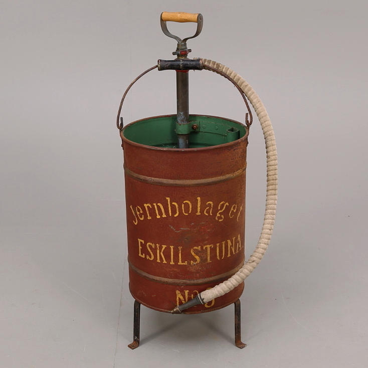 BRANDSPRUTA, plåt, Jernbolaget Eskilstuna No 3.