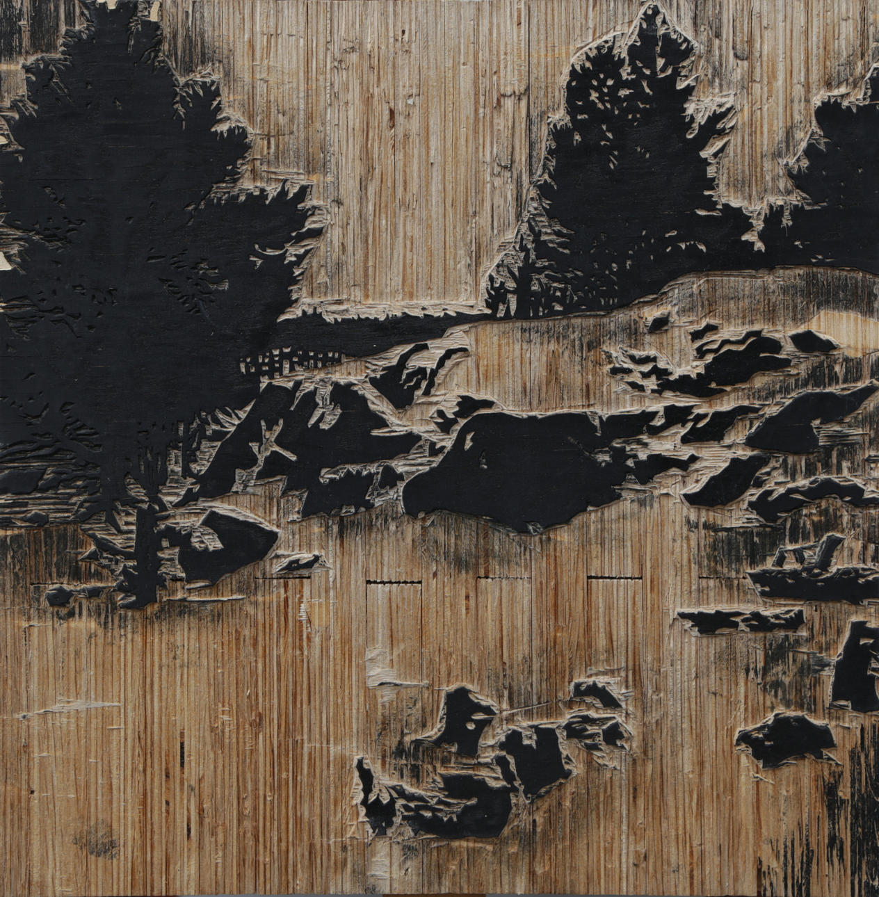 ATTRIBUTED TO SVENOLOV EHRÉN. WOODCUT MATRIX.