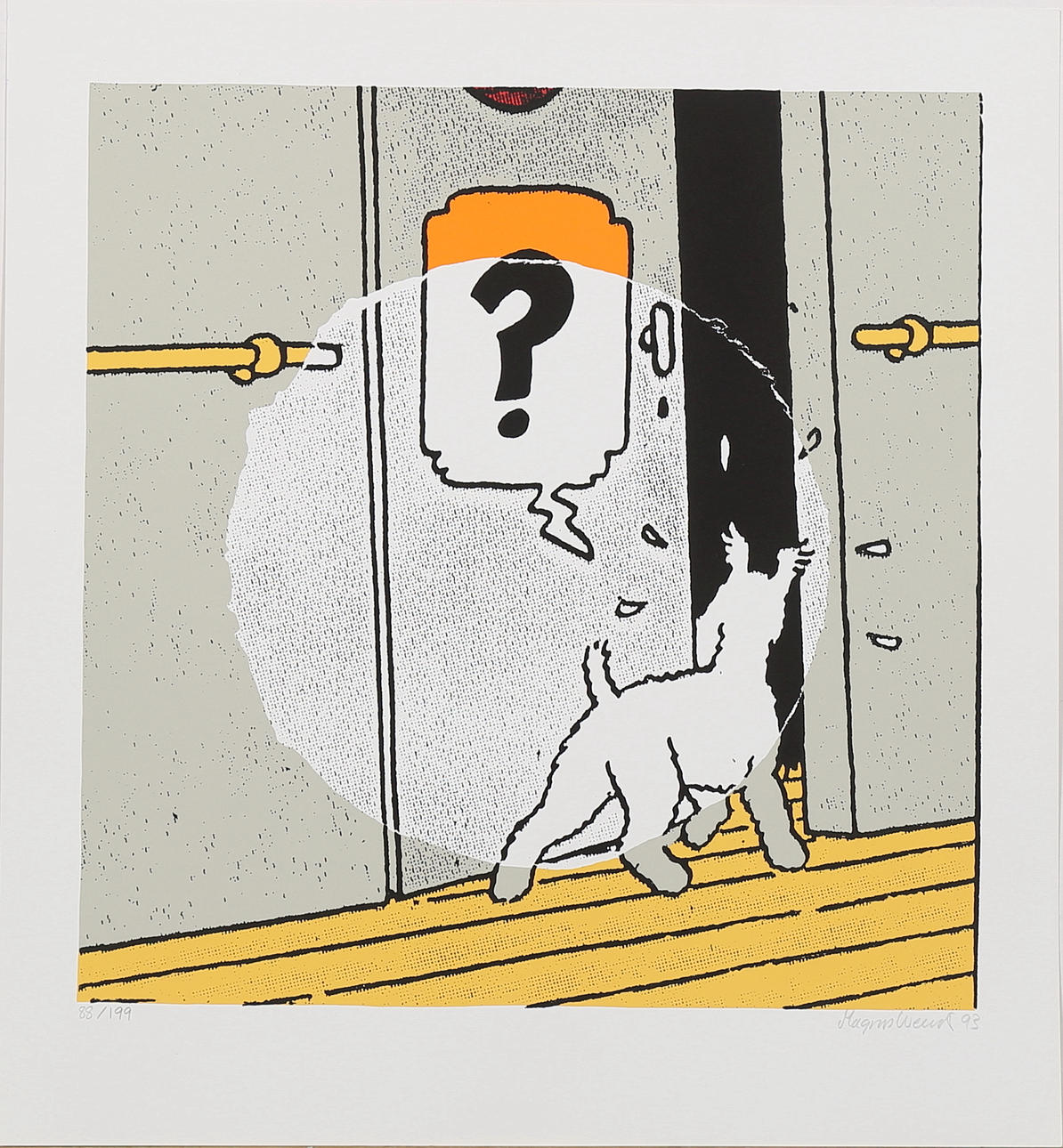 MAGNUS WEINSJÖ. Milou, färgserigrafi nr 88/199, signerad och daterad -93.