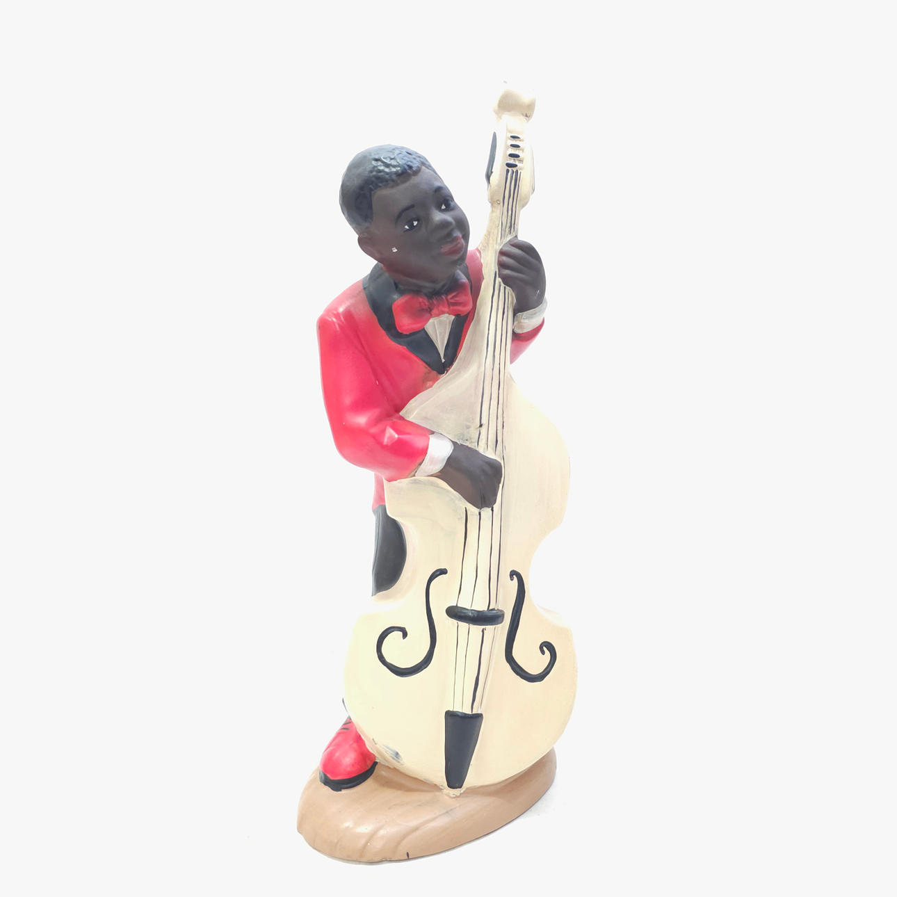 JAZZ KONTRABAS FIGUR I POLYKROM GIPS.