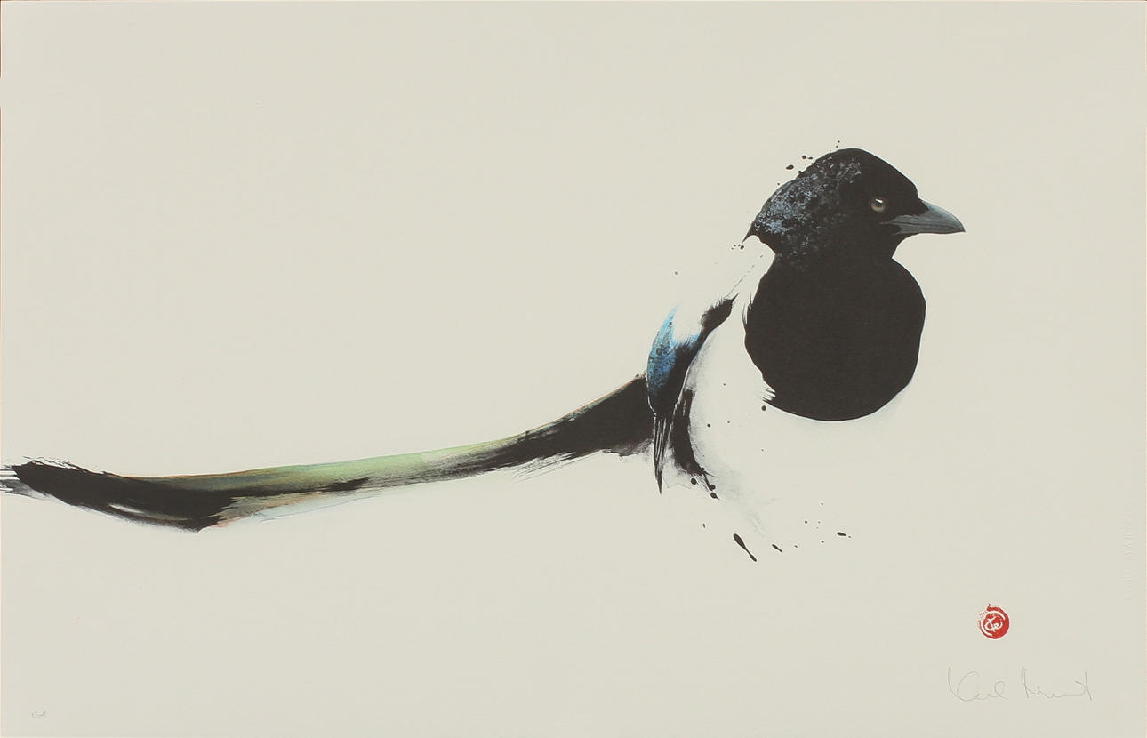 KARL MÅRTENS. Färglitografi, signerad.