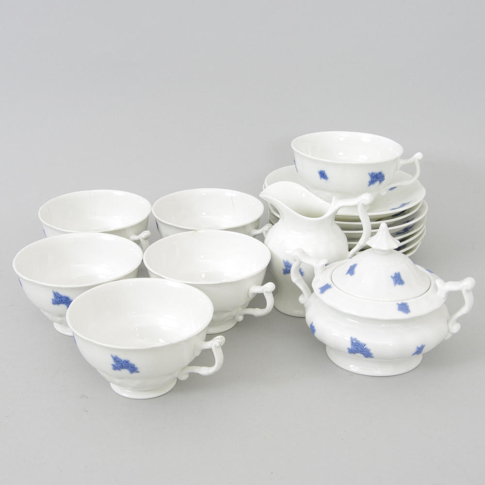 KAFFESERVIS, "Blå blom".