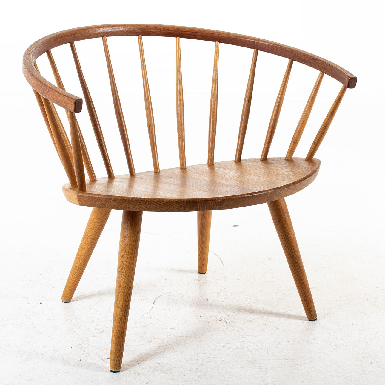 YNGVE EKSTRÖM. Stol, "Arka", teak/ek, formgiven 1955.