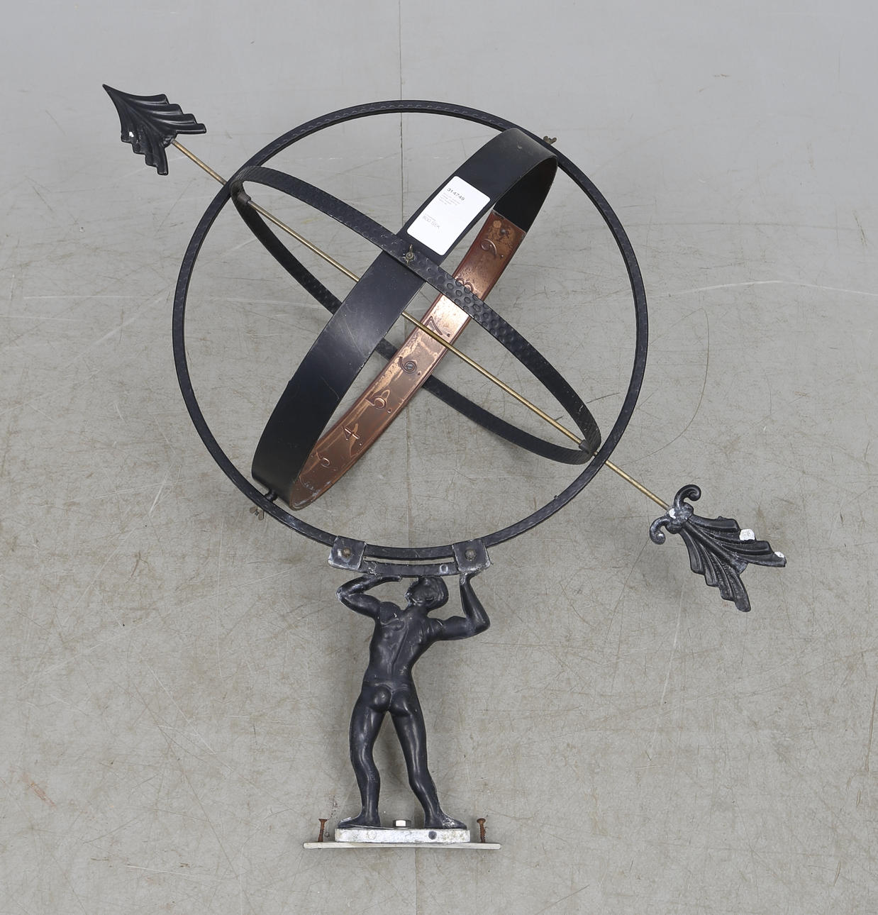 SOLUR, svärtad metall, mässing och koppar, 1900-tal.