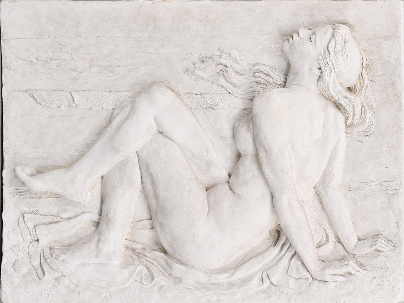 OSCAR ANTONSSON 1898-1960, plaster relief, signed.