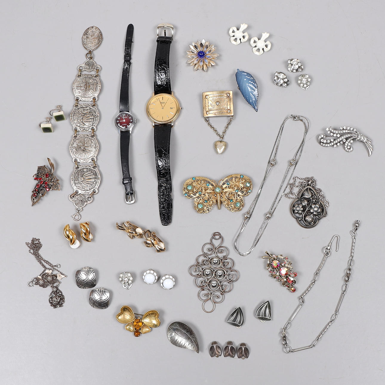 JEWELERY, A Collection, silver etc.