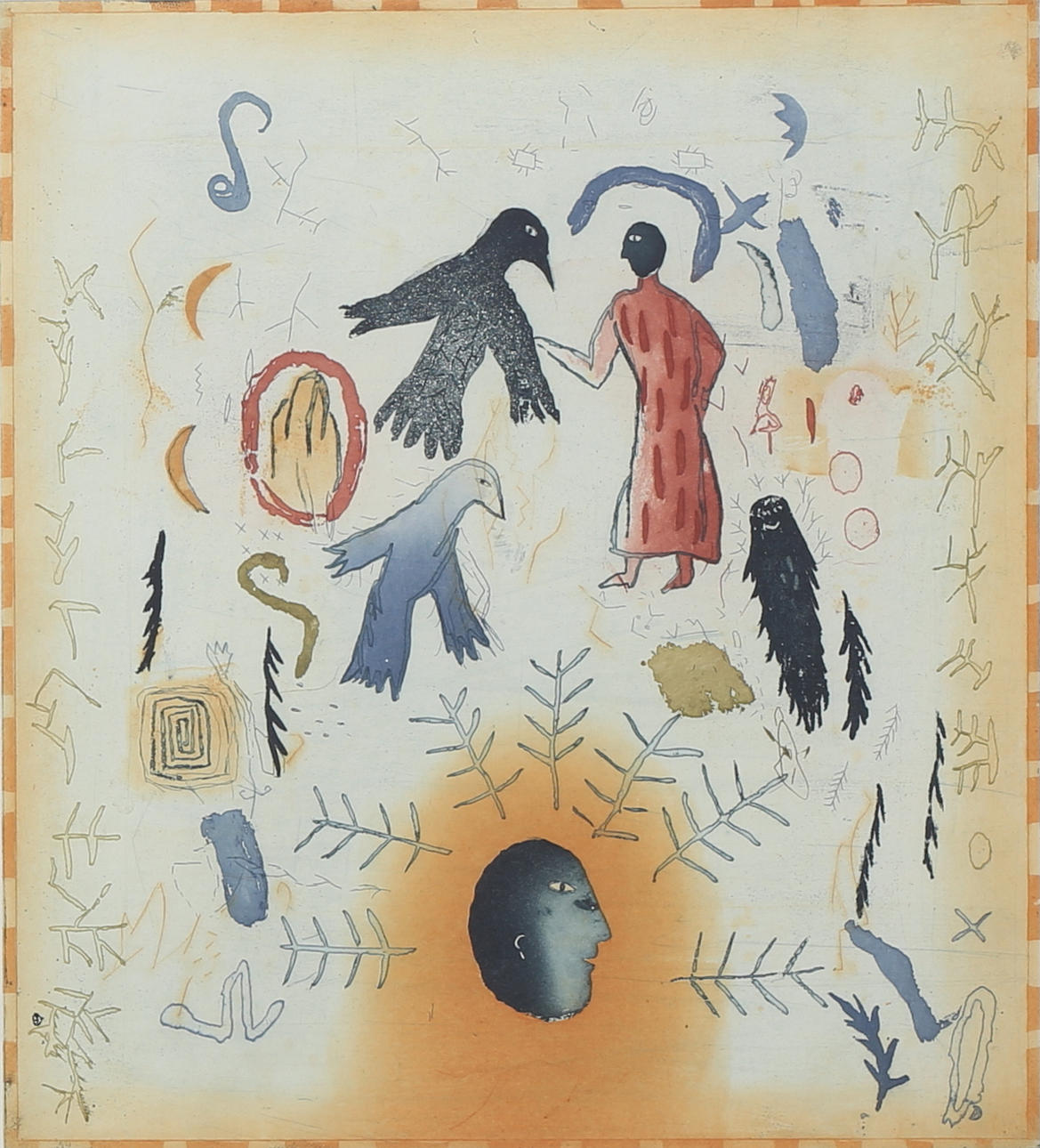 HELMTRUD NYSTRÖM. "Ludwig", litografi, signerad och daterad 1994, numrerad 58/125.