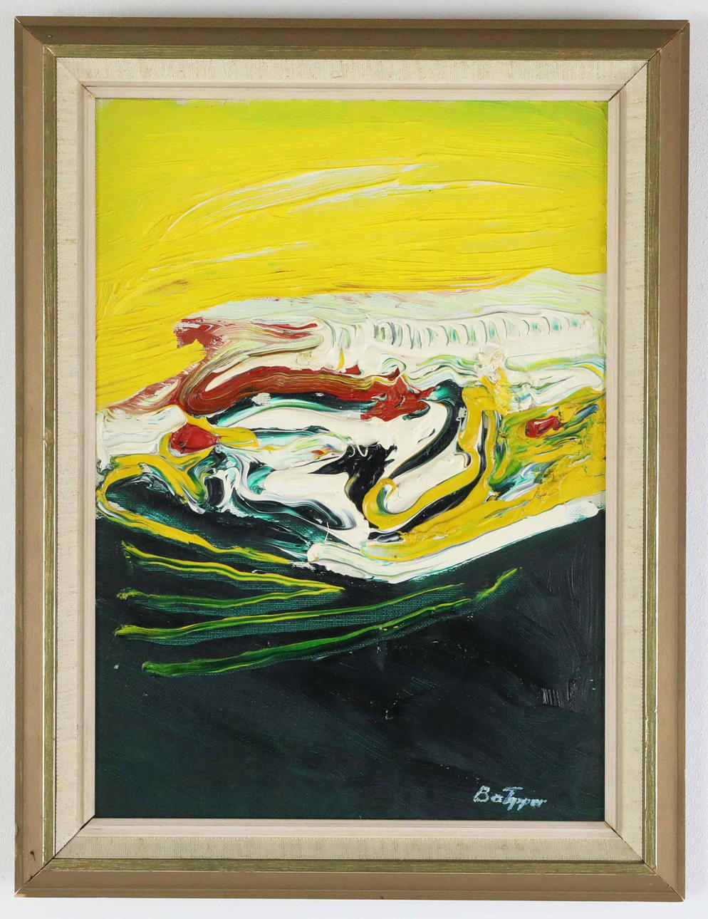 BO TAPPER. Oil on canvas, "Mot ljuset" signed.