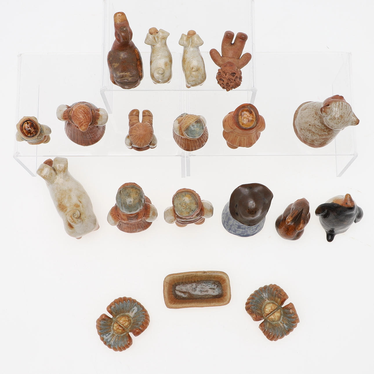 RUT-CARLA LANDSTRÖM. Figures, 19 pieces, Rutebo Stoneware, Leksand