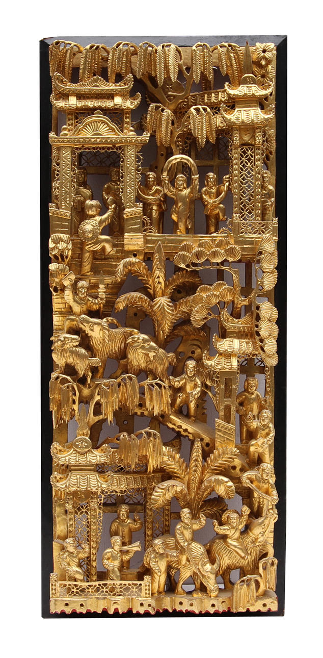 VÄGGDEKOR, Kina, 1900-talets slut.