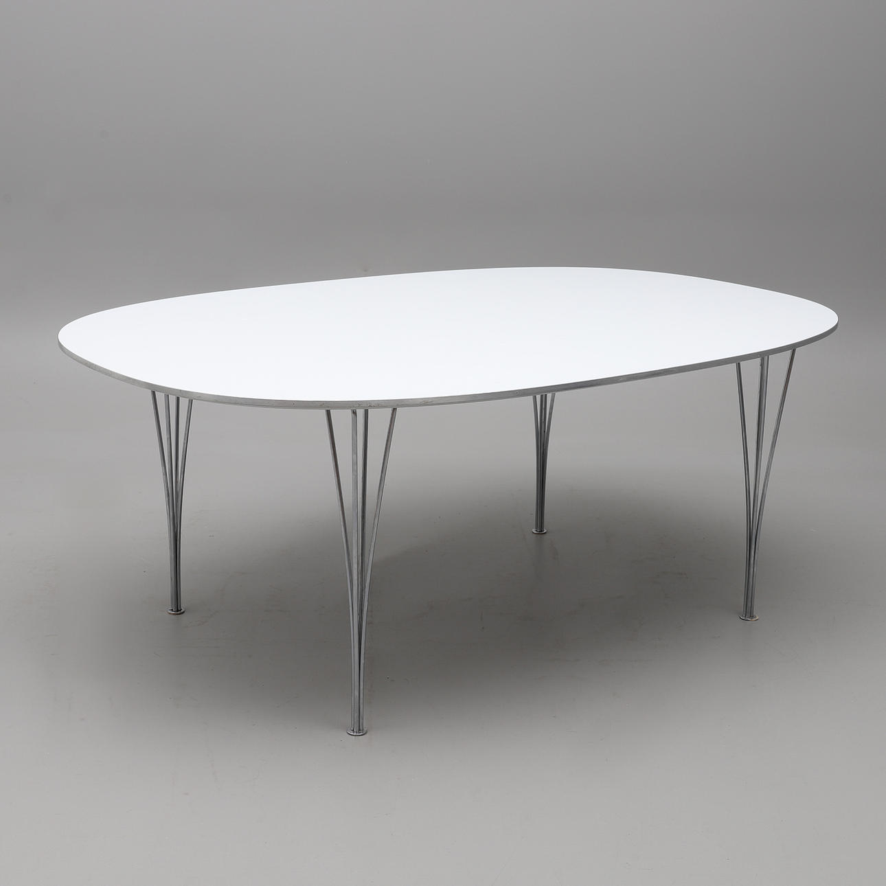 BRUNO MATHSSON & PIET HEIN. TABLE, “SUPERELLIPS”, FRITZ HANSEN, DENMARK 1981.