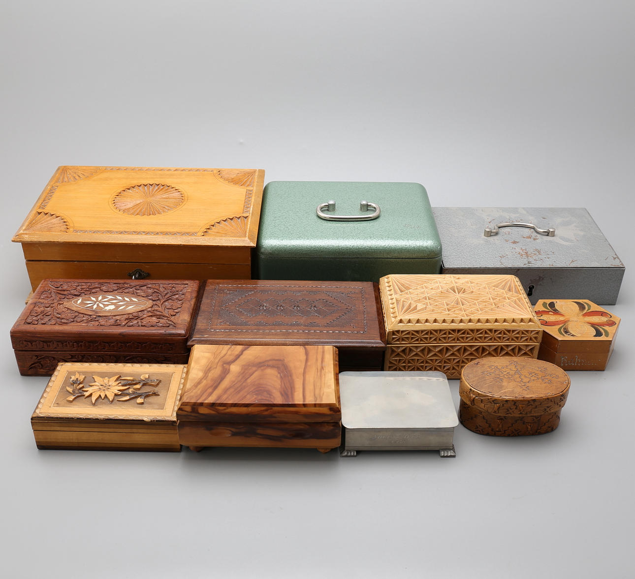 SKRIN och ASKAR, 11 st, 1800/1900-tal.