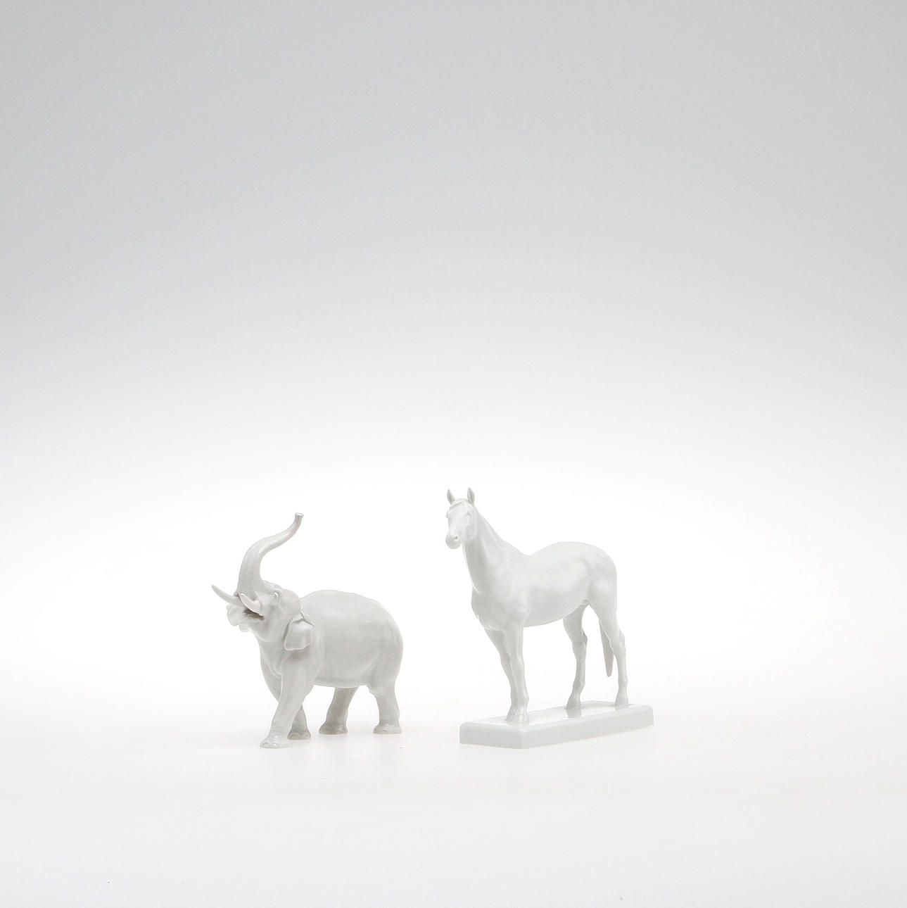 FIGURINER, 2 st, porslin, Erich Oehme, Meissen.