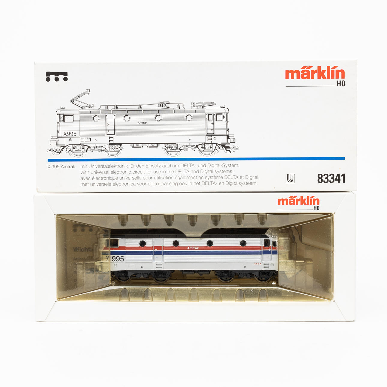 MÄRKLIN 83341 Amtraks ASEA-lok X995, originalkartong. Leksaker ...