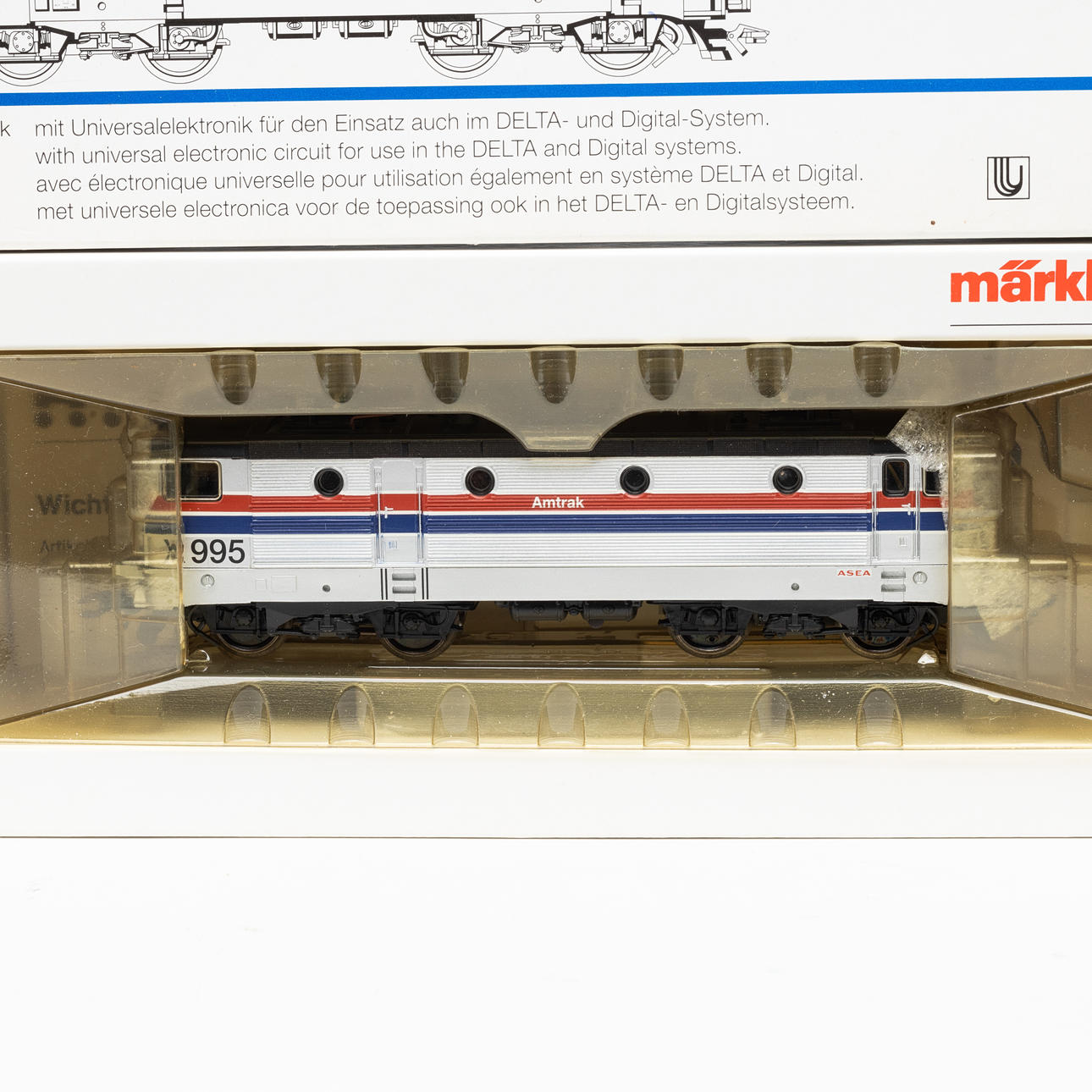 MÄRKLIN 83341 Amtraks ASEA-lok X995, originalkartong. Leksaker ...